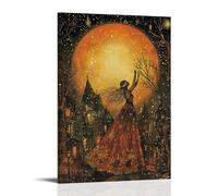 ZLLJXFZZ Poster natalizio da parete con solstizio, notte più lunga, decorazione moderna da appendere, 30 x 45 cm