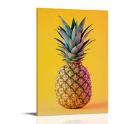 ZLLJXFZZ Poster pop art con frutta, arte da parete con ananas fumetto, decorazione moderna, poster artistico da appendere, 40 x 60 cm