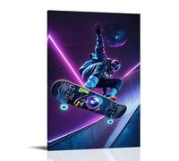 ZLLJXFZZ Poster sportivo da appendere alla parete della materia oscura e mezza pipa anti-gravità, decorazione moderna da appendere, 30 x 45 cm