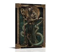 ZLLJXFZZ Poster zodiacale Ofiuco, supporto serpente dimenticato, decorazione artistica da parete, decorazione moderna, poster artistico da appendere, 20 x 30 cm