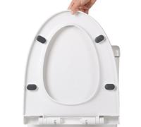 ZLLPIGLS Tavoletta WC Bianca a Forma di V, Rilascio Rapido, Sostituzione Spessa della Tavoletta WC in PP, Sedile WC Facile da Pulire per Casa, Hotel e Bagni Pubblici(V-Type)