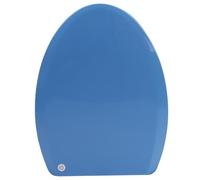 ZLLPIGLS Tavoletta WC Colorata, Sostituzione di Sedile WC con Chiusura Soft-Close, Rilascio Rapido, Materiale PP, Facile da Pulire, Adatta per Toilette a Forma di U/V(Blue,V-Shape)