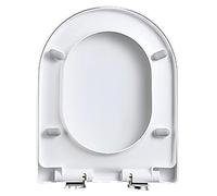 ZLLPIGLS Tavoletta WC Pogrufita, Sedile WC Bianco Sostituzione Coperchio, Installazione e Pulizia Facile, per Bagno, Hotel e Uso Familiare(Small U-Shaped)