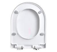 ZLLPIGLS Tavoletta WC Pogrufita, Sedile WC Bianco Sostituzione Coperchio, Installazione e Pulizia Facile, per Bagno, Hotel e Uso Familiare(Large U-Shaped)
