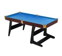 ZLLPIGLS Tavolo da Biliardo Pieghevole, Biliardo Professionale Compatto con Stecche, Palle, Gesso, Spazzola, Supporto Robusto, per Sala Giochi, Famiglia, Seminterrato(Blue)