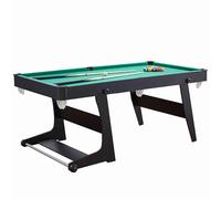 ZLLPIGLS Tavolo da Biliardo Pieghevoli Premio, Biliardos Professionale Portatile Salvaspazio con Set Completo di Accessori, per Casa, Sala Giochi, Ufficio(157x81x79cm/61.8x31.8x31.1in)