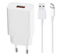 ZLONXUN Caricabatterie Rapido Alimentatore compatibile con Xiaomi Redmi Note 13 Pro/11S/12 Pro; Redmi 13C/12/A3.Caricatore e Cavo USB C da 1,5 Metri