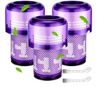 ZLPBAO Filtro 3PCS HEPA Ricambio Lavabile per Aspirapolvere con 2PC Spazzola per la Pulizia, Filtro per filtri per Dy-son V11,3 Pack di ricambio per aspirapolvere senza fili V11 V15 V11 SV14 SV17 SV22