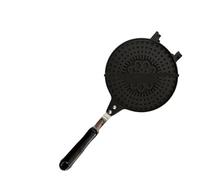ZLPOFHS Teglia for waffle in lega di alluminio, multiuso, antiaderente, for involtini primavera, con manico in bachelite(Flower pattern 17cm)