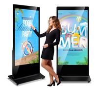 ZLPOWER 65 pollici Digital Signage Display Chiosco 4K Touch Screen Chioschi Display Interattivi Pavimento Totem Commerciale Full HD IPS Schermo LCD con Android 11 Sistema Interattivo Pubblicità Media