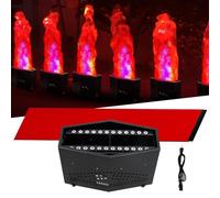ZLPOWER Finta fiamma di fuoco con 36 luci a LED da 1,5 m, effetto atmosfera artificiale, per palcoscenico, Halloween, DJ, feste, discoteca, falò, feste, vacanze speciali