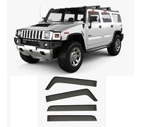 ZLSXTN Auto Deflettore per Hummer H2 2006-2009,Acido Acrilico Deflettori d'Aria Set Deflettori Finestrini Auto Pioggia Antivento Riduzione del Rumore Installazione Semplice Accessori per Auto