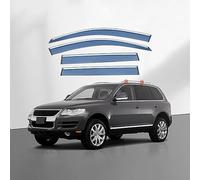 ZLSXTN Auto Deflettore per VW Touareg 2010-2014,Acido Acrilico Deflettori d'Aria Set Deflettori Finestrini Auto Pioggia Antivento Riduzione del Rumore Installazione Semplice Accessori per Auto