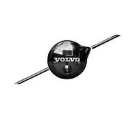 ZLSXTN Nero Griglia Radiatore Emblema per Volvo V60 T5 2019 2020,Stemma Anteriore Calandra ABS 3D Adesivo Copertura Logo Resistente ai Graffi Decorazione Styling Accessori Auto,with Camera