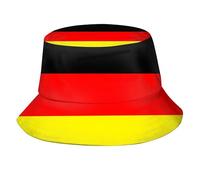 Zltegako Cappello da pescatore patriottico unisex con bandiera, ripiegabile, per viaggi, spiaggia, estate, per donne e uomini, Bandiera della Germania, Etichettalia unica