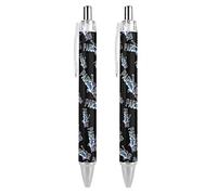 Zltegako Parkour Art - Penne a sfera a punta fine da 0,5 mm, retrattile, inchiostro nero, 2 pezzi