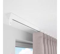 Zlthraustic Binario Scorrevole per Divisorio Ambiente - 2 4 6 8 10 12 14m Bianco Extra Lungo per Proteggere Privacy - Guida da Soffitto Robusta per Tendaggi Pesanti, 6m/19.6ft, 6m/19.6ft