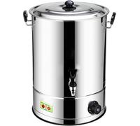 Zlthraustic Bollitore Elettrico Acciaio Inox 20 Litri per Catering, Scaldaacqua Professionale ad Alta Efficienza Termica con Protezione Contro Il Riscaldamento a Vuoto
