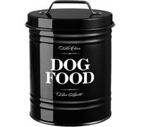 Zlthraustic Contenitore Stagno per Cibo per Cani, Scatola Ermetica per Crocchette e Snack, con Coperchio, per Piano Cucina, Regalo, Black