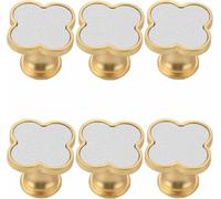Zlthraustic Ganci da Parete Multifunzione Verdi 6 Pezzi, Bianco | Design compatto per parete e mobili, fissaggio a foro singolo Robusto in lega di zinco, adatto a cassetti, armadi e