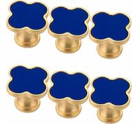 Zlthraustic Ganci da Parete Multifunzione Verdi 6 Pezzi, Blu | Design compatto per parete e mobili, fissaggio a foro singolo Robusto in lega di zinco, adatto a cassetti, armadi e