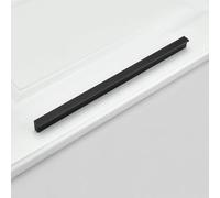 Zlthraustic Maniglia per Armadio e Mobile, Maniglia a Barra per Cassettiera e Comò, Accessorio Hardware per Porte da Cucina e Bagno, retrò Lineare in Alluminio Allunga, Black, Hole Center 288mm