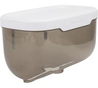 Zlthraustic Portarotolo da Parete in Plastica Impermeabile Nero | Design essenziale, supporto rotolo integrato, installazione a parete, finitura resistente all'umidità