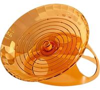 Zlthraustic Ruota da Ginnastica per Criceto, Giocattolo Decorativo per Gabbia, Accessorio per Roditori, Disco Rotante Silenzioso, Orange