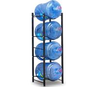 Zlthraustic Supporto Porta Tanica Acqua 5 Galloni, Raccoglitore Impiabile per Bottiglie, Taniche con Struttura in Acciaio al Carbonio Rimovibile, Contenitore Salv, 33cm×34cm×105cm, 33cm×34cm×105cm
