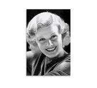 ZLTOFJ Jean Harlow, poster artistico moderno, decorazione per camera da letto, ufficio, cantante celebrità, musica, film, poster artistico, 30 x 45 cm, senza cornice