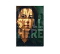 ZLTOFJ Poster artistico, film vintage con scritta "Political Biographical Drama I'm Still Here", decorazione moderna per camera da letto, ufficio, cantante celebrità, musica, film, poster artistico