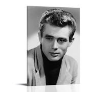 ZLTOFJ Poster artistico moderno con James Dean, decorazione per camera da letto, ufficio, cantante celebrità, musica, film, poster artistico, 40 x 60 cm, con cornice