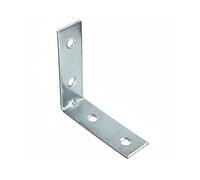 zlw-shop 2/5/10 PCS Staffe angolari L Forma Metallo ad Angolo Metallico Brace Brace Brace Shelf Shelf Shelf Supporto 90 Gradi Connettore, 50 x 50 x 15mm, Argento (Color : 10PCS)