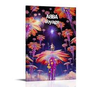 ZLWZPZLN ABBA - Poster su tela con motivo musicale pop, decorazione artistica da parete, per camera da letto, 40 x 60 cm, con cornice
