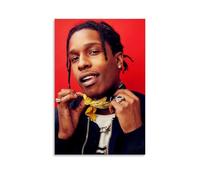 ZLWZPZLN ASAP - Poster su tela con musica pop e cantante roccioso, decorazione artistica da parete per camera da letto, 20 x 30 cm, senza cornice