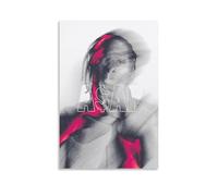 ZLWZPZLN ASAP - Poster su tela con musica pop e cantante roccioso, decorazione artistica da parete per camera da letto, 30 x 45 cm, senza cornice