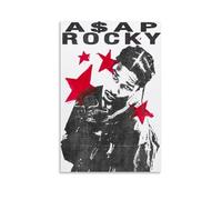 ZLWZPZLN ASAP - Poster su tela con musica pop e cantante Rocky Famous, decorazione artistica da parete per camera da letto, 40 x 60 cm, senza cornice
