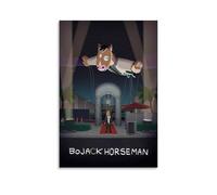 ZLWZPZLN Poster decorativo da parete su tela, stile classico a tema anime BoJack Horseman, per camera da letto, 20 x 30 cm, senza cornice