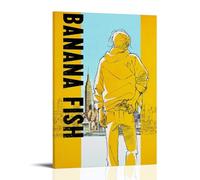 ZLWZPZLN Poster su tela a tema anime con banana fish, decorazione artistica da parete per camera da letto, 20 x 30 cm, con cornice