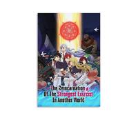 ZLWZPZLN Poster su tela a tema anime con la Reincarnazione del più forte esorcista in un altro mondo, decorazione artistica da parete a tema anime, poster decorativo per camera da letto, 60 x 90 cm