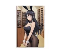 ZLWZPZLN Poster su tela con motivo anime Mai Sakurajima, decorazione artistica da parete per camera da letto, 30 x 45 cm, senza cornice, stile
