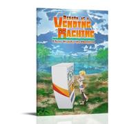 ZLWZPZLN Poster su tela con stampa di anime con scritta "Reborn As A Vending Machine, I Now Wander The Dungeon", decorazione artistica da parete per camera da letto, 50 x 75 cm, con cornice
