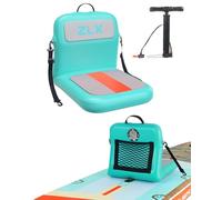 ZLX Gonfiabile Paddle Board Kayak Seat Portatile Canoa Surfboard Sup Seat Con Pompa Aria Materiale PVC per Outdoor Kayak Camping Picnics Watch (Verde)