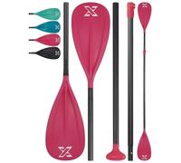 ZLX SUP Paddle Doppio Paddle 3 & 4 Pezzi Regolabile in Alluminio SUP Paddle con Lama in Fibra di Vetro - Perfetto per Surf, Galleggiamento e Divertimento degli Sport Acquatici