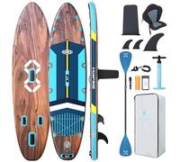 ZLX Tavola da SUP Gonfiabile con sedile per tutti i livelli di abilità, 11'6 x 35 sup tavola gonfiabile con pinna di equilibrio brevettata, con Grande Stabilità