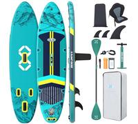 ZLX Tavola da SUP Gonfiabile con sedile per tutti i livelli di abilità, 11'6 x 35 sup tavola gonfiabile con pinna di equilibrio brevettata, con Grande Stabilità
