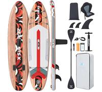 ZLX Tavola da SUP Gonfiabile con sedile per tutti i livelli di abilità, 320cm sup tavola gonfiabile con pinna di equilibrio brevettata, con Grande Stabilità
