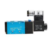 ZLXCAOB 4V210-08 Elettrovalvola a 2 posizioni e 5 vie PT1/4in Aria filtrata DC3W AC Consumo 6VA (24 V CC)