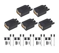 ZLXCAOB 5 set DB9 RS232 adattatore maschio dispositivo porta seriale connettore PP con elementi di fissaggio di montaggio