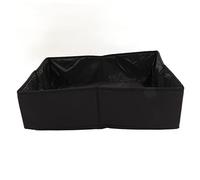 ZLXCAOB Lettiera per gatti pieghevole in tessuto impermeabile per esterni portatile per viaggi (Nero)